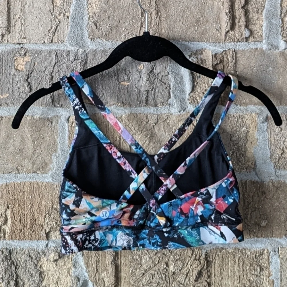 Lululemon Energy Bra Color Crush Multi Size 4
